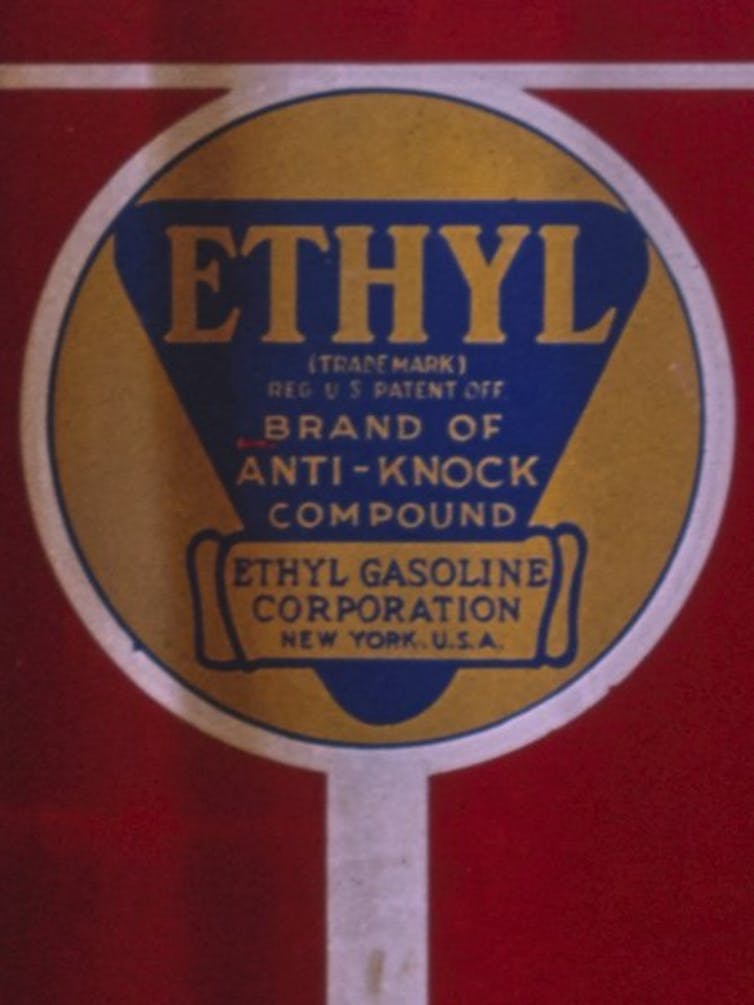 An old advertisement for Ethyl brand gas.