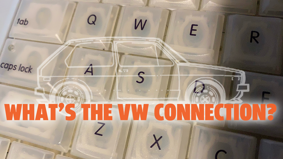 See If You Can Spot The VW Connection In This Old Apple Mac Keyboard