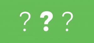 Image of green background set with three question marks for Quotacy blog why final life insurance rate may be different than quote