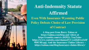 Anti-Indemnity Statute Affirmed