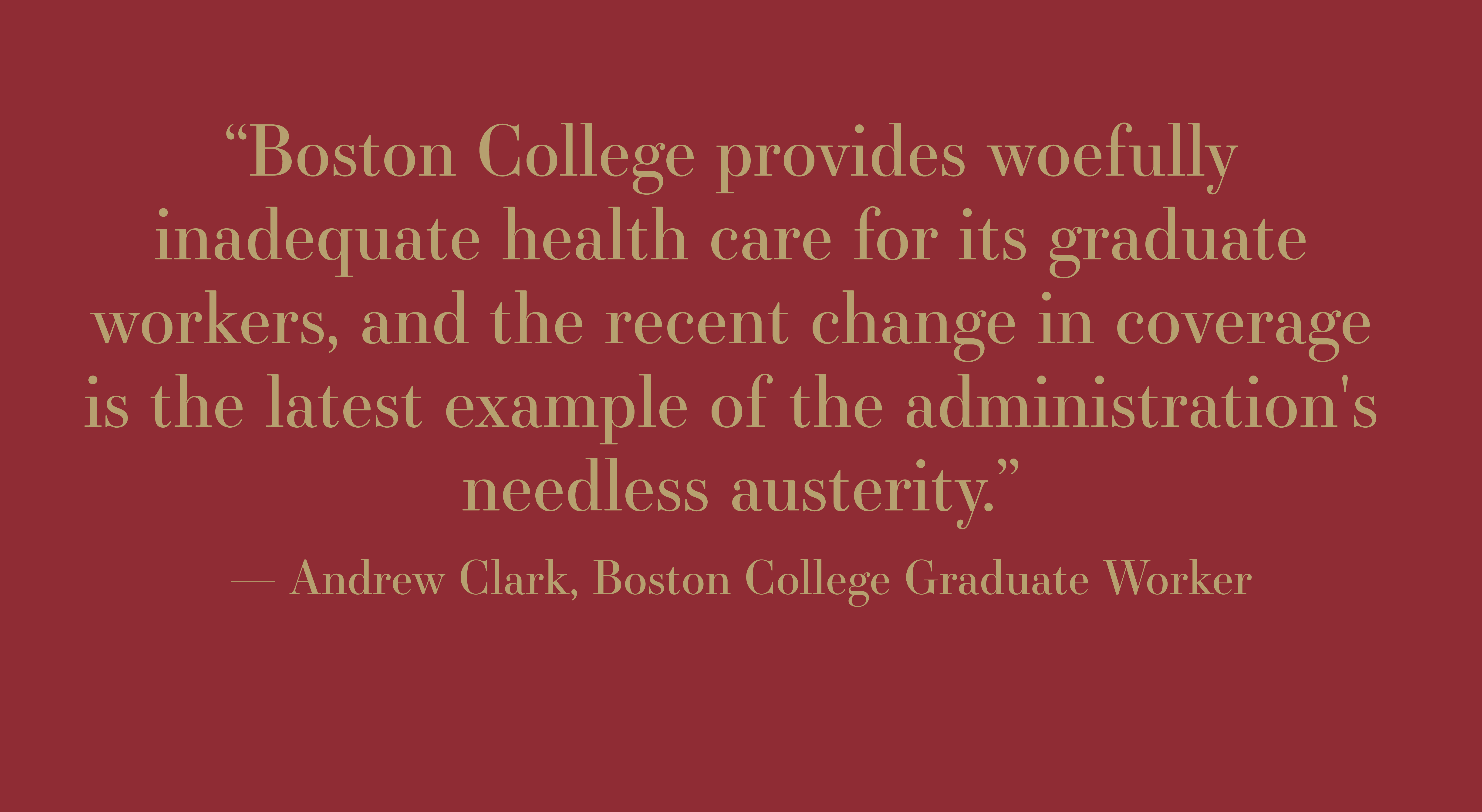 Boston College Must Provide Better Health Care Benefits For Its Graduate Student Workers - The Heights - The Heights