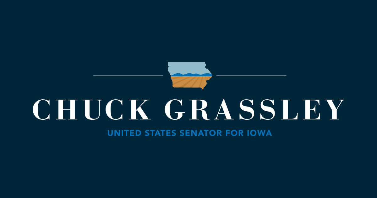 Grassley, Ernst Press CMS to Protect High-Quality, Affordable Health Insurance for 65,000 Iowans - Senator Chuck Grassley