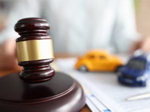 Concept of auto insurance legal case