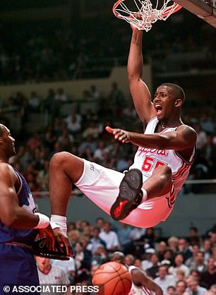 Lorenzen Wright played for 13 seasons as a forward and center in the NBA, including several for the Grizzlies in Memphis, where he was born and raised. In this 1997 shot, he's seen playing for the Los Angeles Clippers against Karl Malone (left) and the Utah Jazz