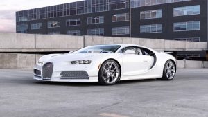 Post Malone's very white Bugatti Chiron is up for grabs