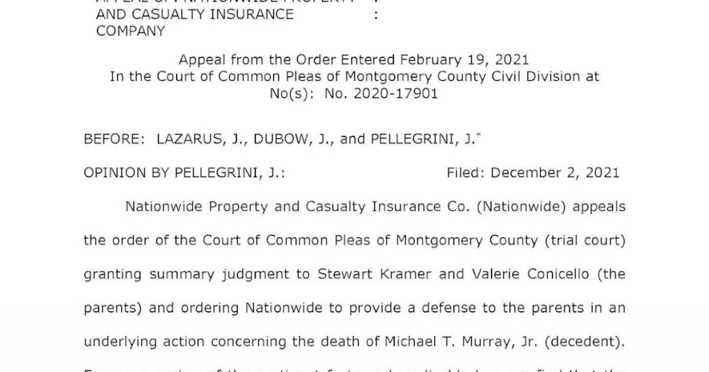 The Interpretation & Applicability (Or Inapplicability) of the Controlled Substance Exclusion of a Homeowners Policy (At Least in PA for the Time Being)