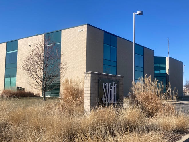 The former base of H.D. Smith at 3063 Fiat Ave., the former site of Fiatallis. School District 186 is considering purchasing a 13.2 acre tract, which would include the former headquarters, for the building of a new elementary school.