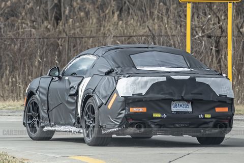 2024 ford mustang spied front three quarters