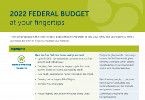 2022 Federal Budget @ your fingertips