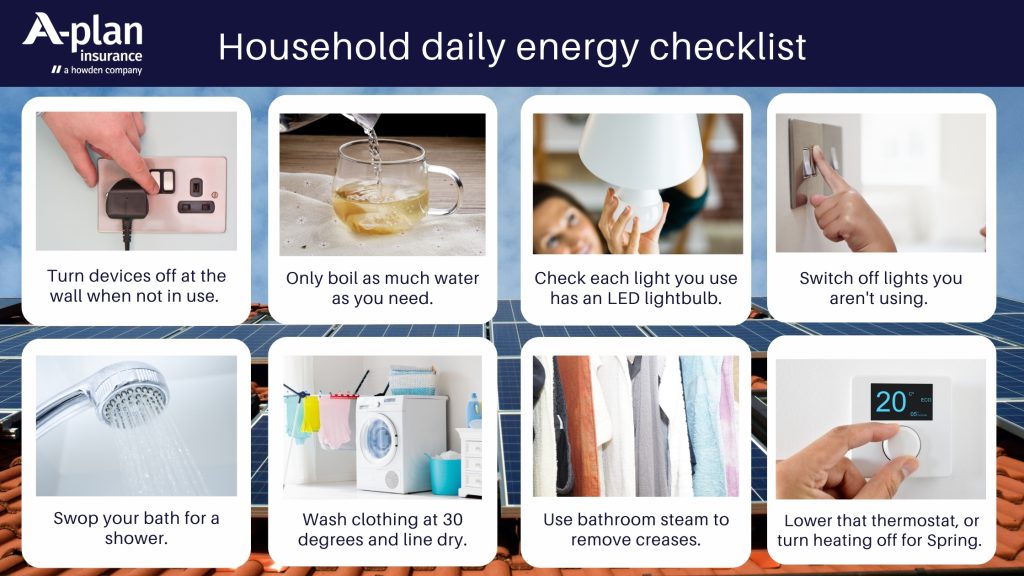 A-Plan's Energy Saving Checklist