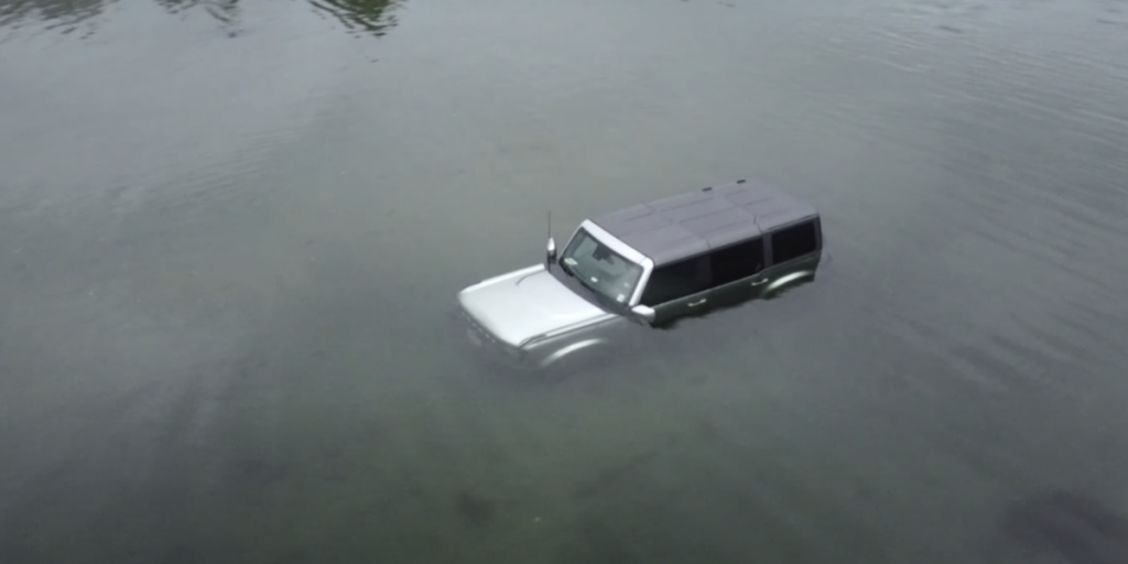 This Ford Bronco Has Been Stuck on a Sandbar for Days