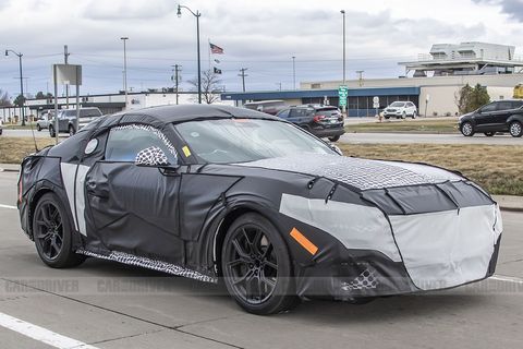 2024 ford mustang spied front three quarters