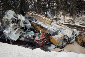 CP train derailment near Field, B.C. on Feb. 4, 2019