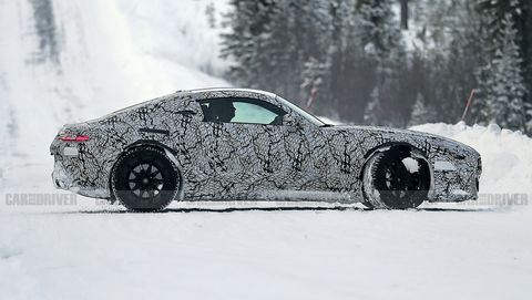 mercedes amg gt spied