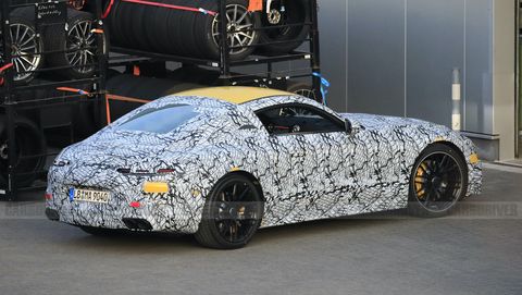 mercedes amg gt spied