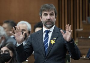 Environment Minister Steven Guilbeault speaking during Question Period