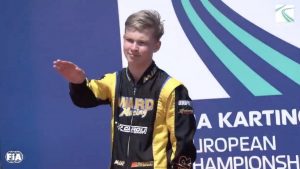 Russian Kart Racer Allegedly Shows Nazi Salute During Italian National Anthem