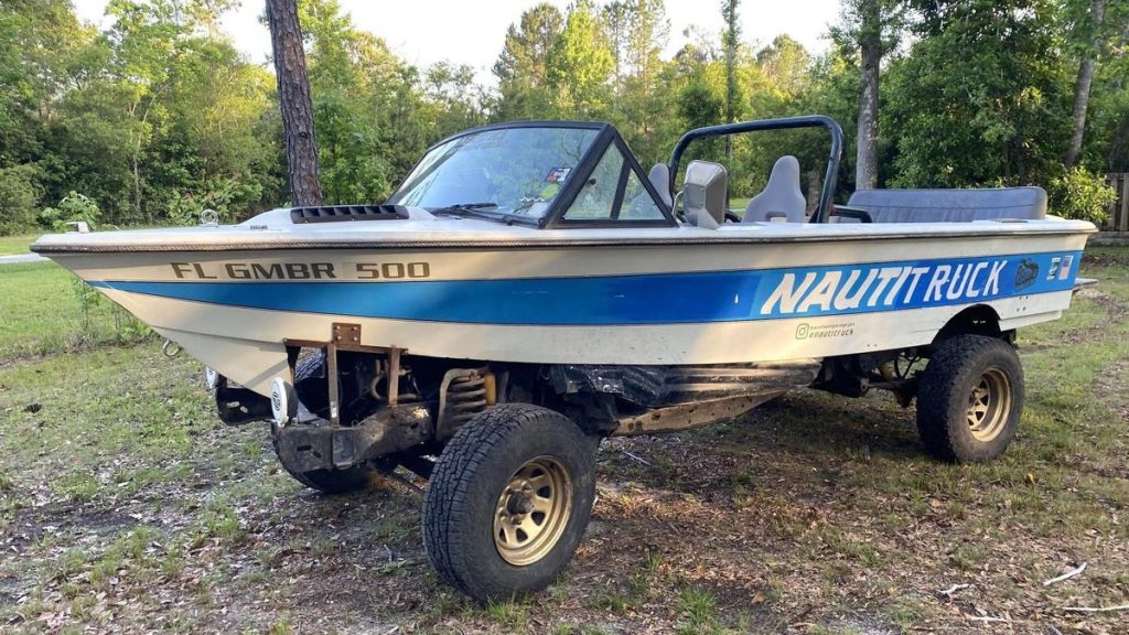 Someone Paired An F-150 With A Boat To Make An Absurd Off-Road Machine