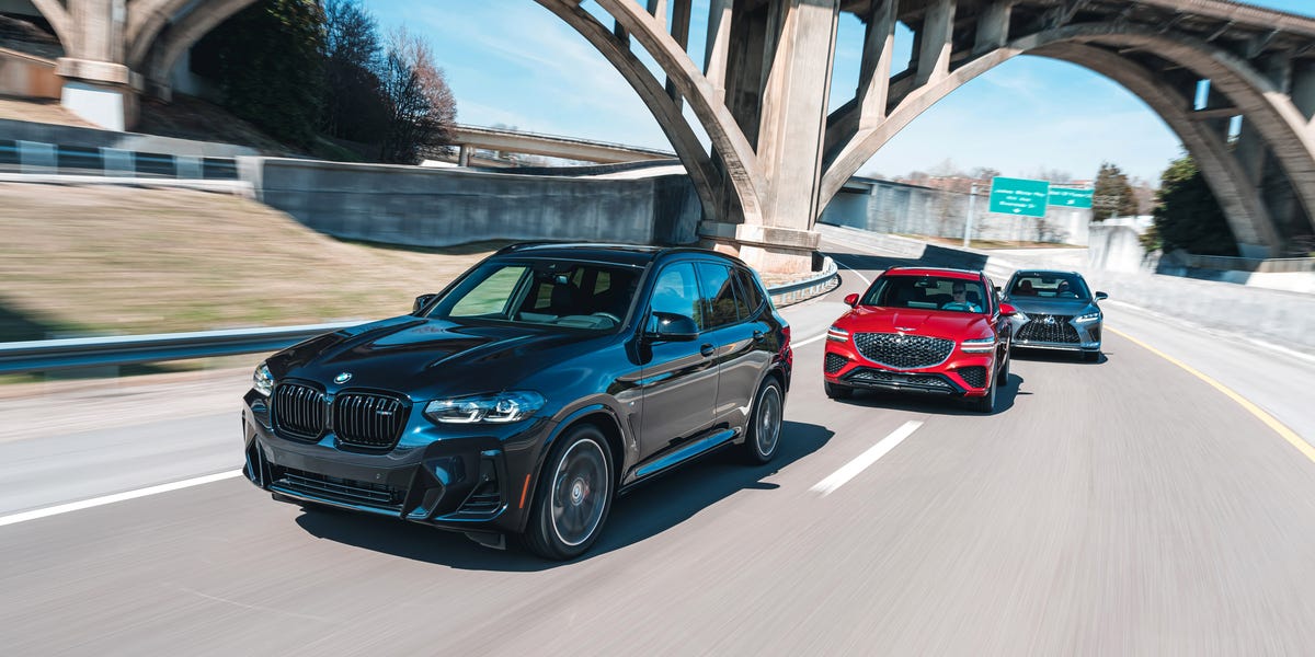 Tested: 2022 BMW X3 M40i vs. Genesis GV70 3.5T Sport vs. Lexus RX350 F Sport