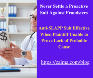 Never Settle a Proactive Suit Against Fraudsters