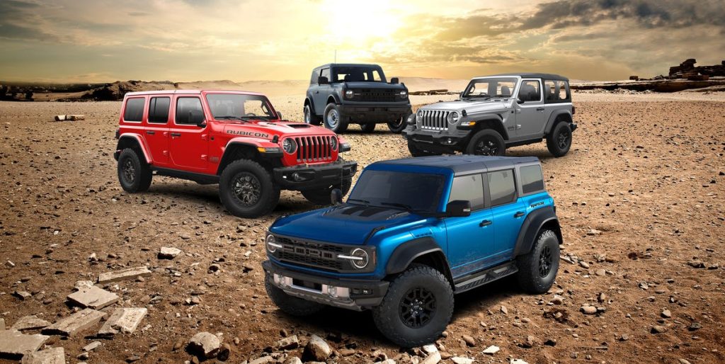 2022 Ford Bronco and Jeep Wrangler: Prices and Trims Compared