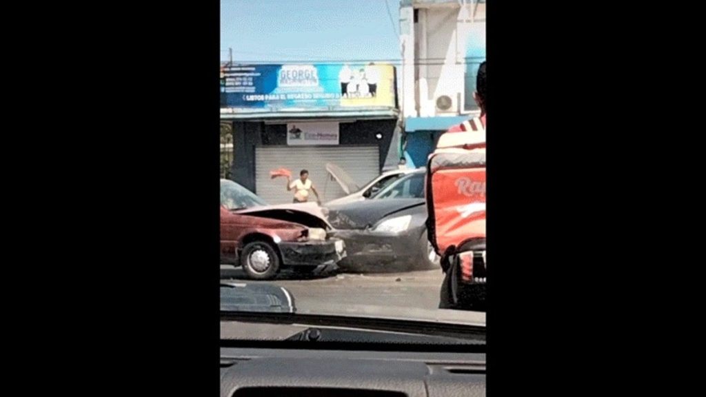 A Minivan on Fire is Merely the Opening Scene of a Chaotic Car Crash in Mexico