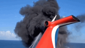 Burning Carnival Cruise Ship Creates Authentic Vacation-From-Hell Vibe