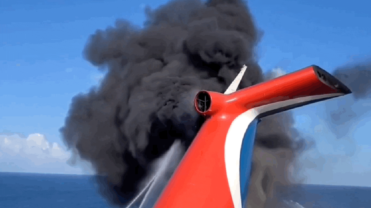 Burning Carnival Cruise Ship Creates Authentic Vacation-From-Hell Vibe