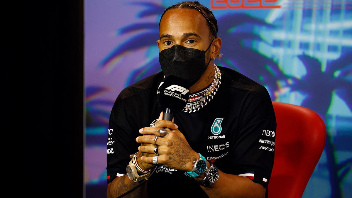 Lewis Hamilton Protests F1's Jewelry Crackdown By Wearing All the Jewelry