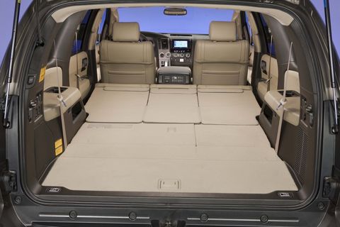 2022 toyota sequoia rear seats folded