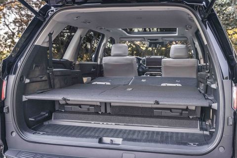 2023 toyota sequoia rear seats folded