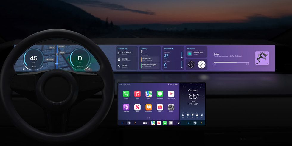 Apple CarPlay Updated: Will Spread to Gauge Clusters and Display Driving Data