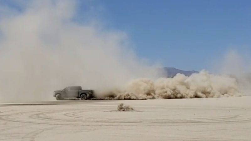 Ford F-150 Raptor R teased in the California desert