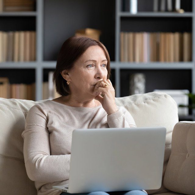 Thinking woman. (Image: fizkes/Adobe Stock)