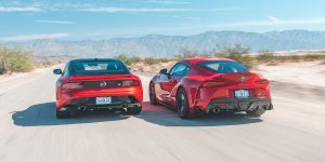 View 2023 Nissan Z Performance vs. 2022 Toyota GR Supra 3.0 Premium Photos