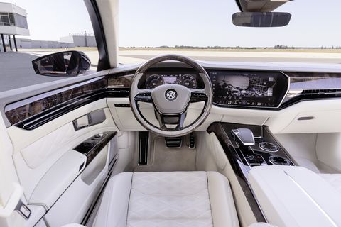 volkswagen phaeton d2 concept interior