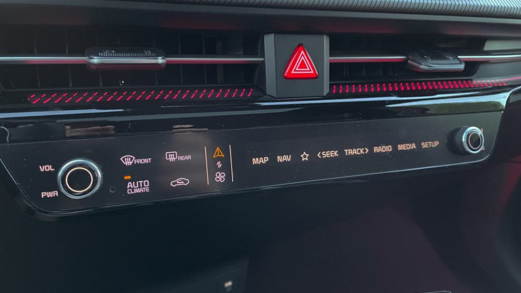 The 2022 Kia EV6's touch bar panel is both smart and slightly irritating