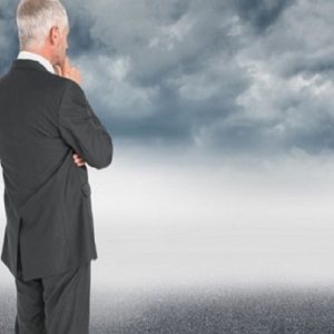 A man looking at a storm. (Image: Thinkstock)