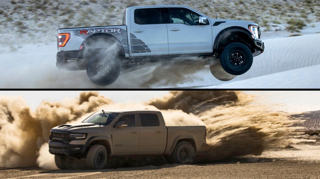 2023 Ford F-150 Raptor R vs. 2022 Ram TRX | By the numbers