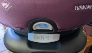 Graco Turn2Me recline angle adjuster -- now in the front!