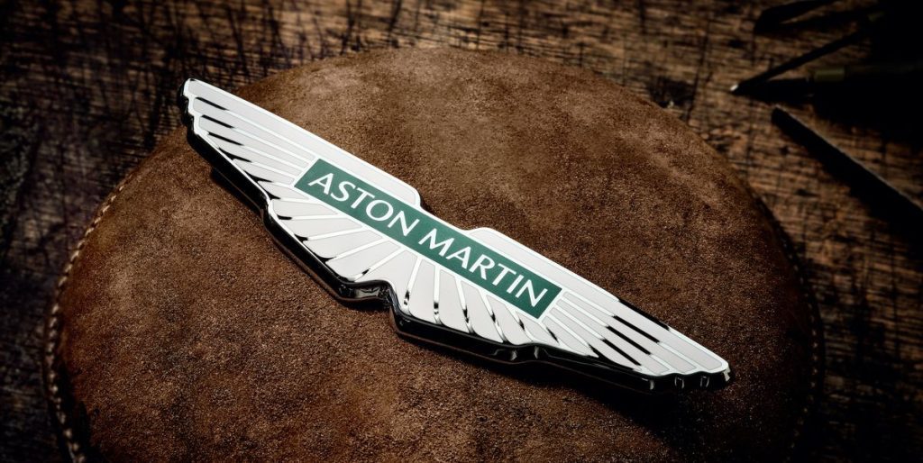 Aston Martin Reveals New Version of Its Classic Wing Logo, along with Reinvestment Plan