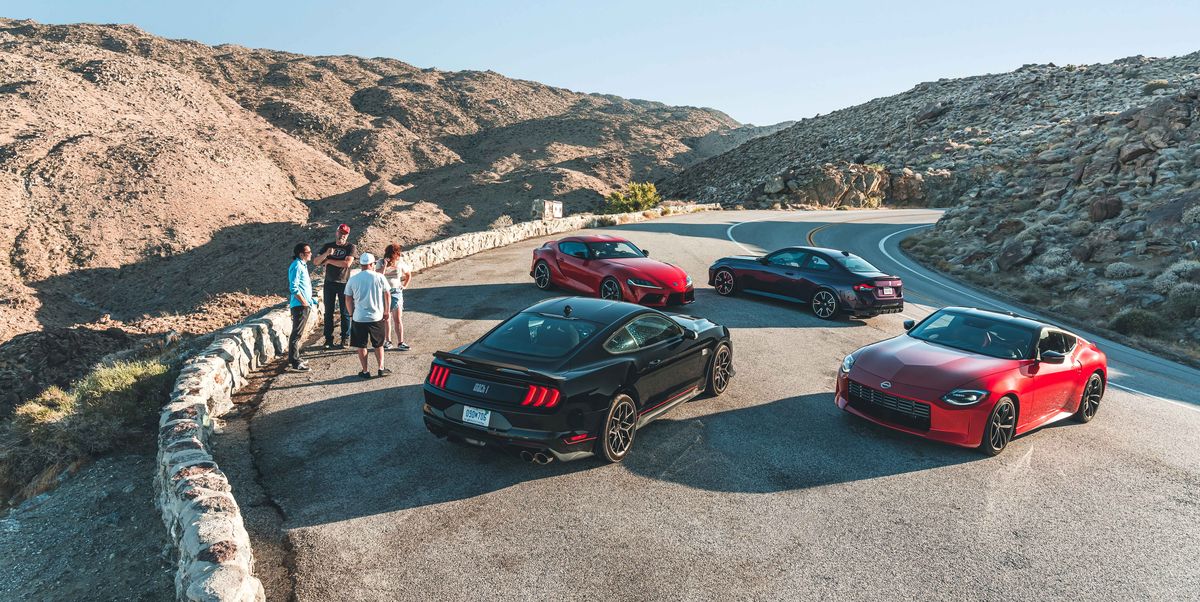 BMW M240i vs. Ford Mustang Mach 1 vs. Nissan Z vs. Toyota GR Supra 3.0 Photos