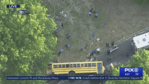 Dozens Injured After School Bus Flips Onto its Side in the Bronx