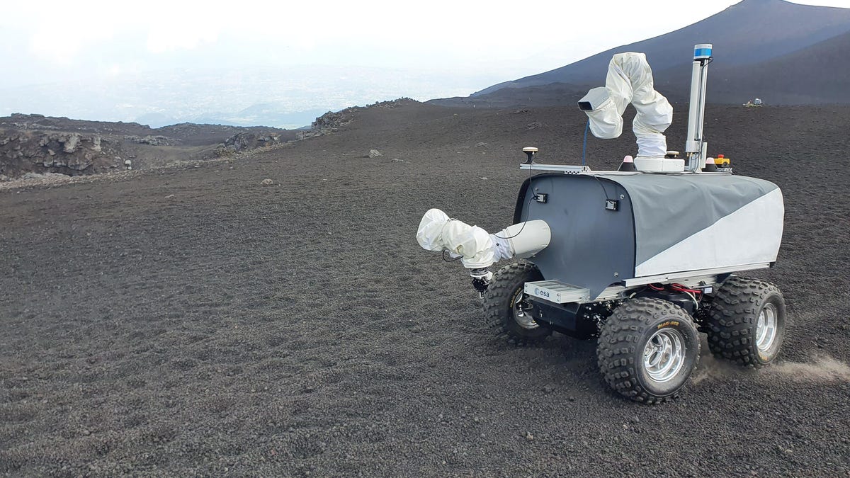 ESA Tested Its New Moon Rover on Europe's Largest Active Volcano