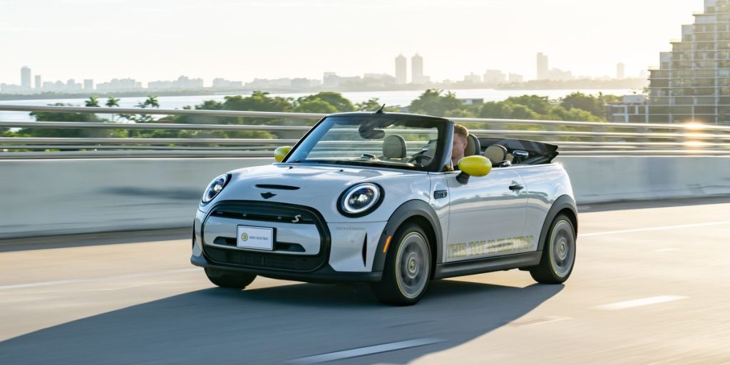 Mini Cooper SE Convertible Concept Is a Blue-Skies EV