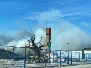 A wildfire is spreading just west of already fire-ravaged Lytton, B.C.