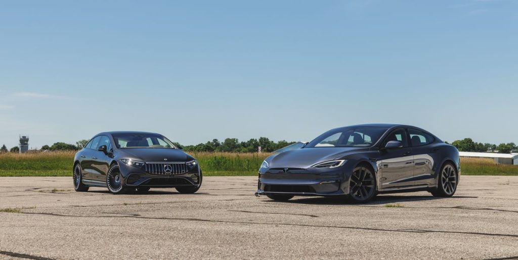 Tested: 2022 Mercedes-AMG EQS 4Matic+ vs. 2021 Tesla Model S Plaid