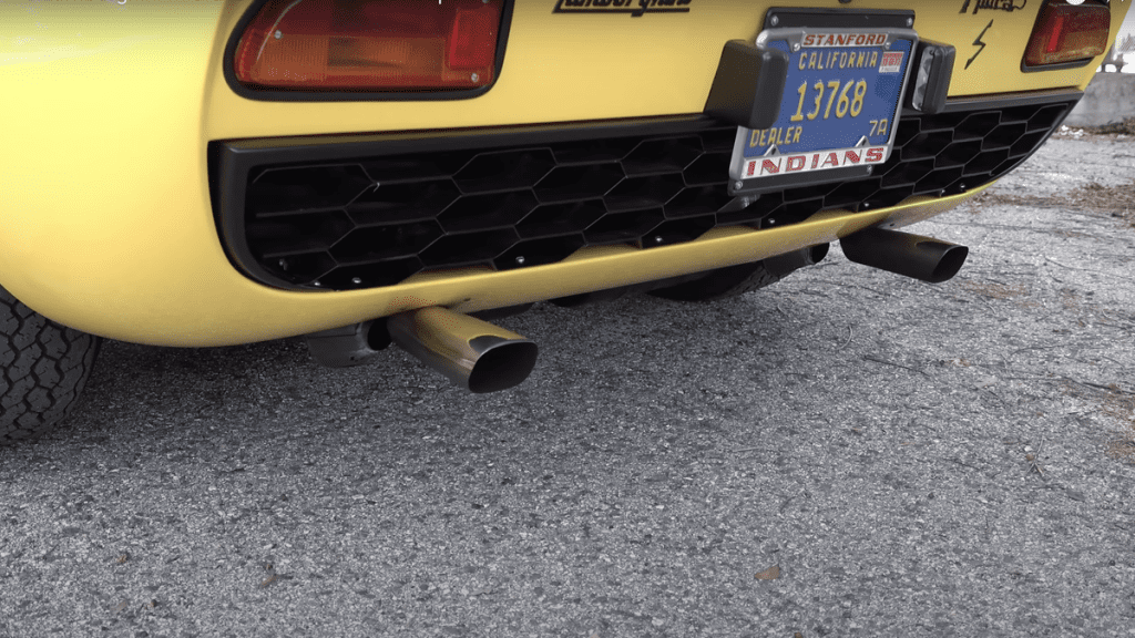 Wait, The Lamborghini Miura Has Fake Exhaust Tips?