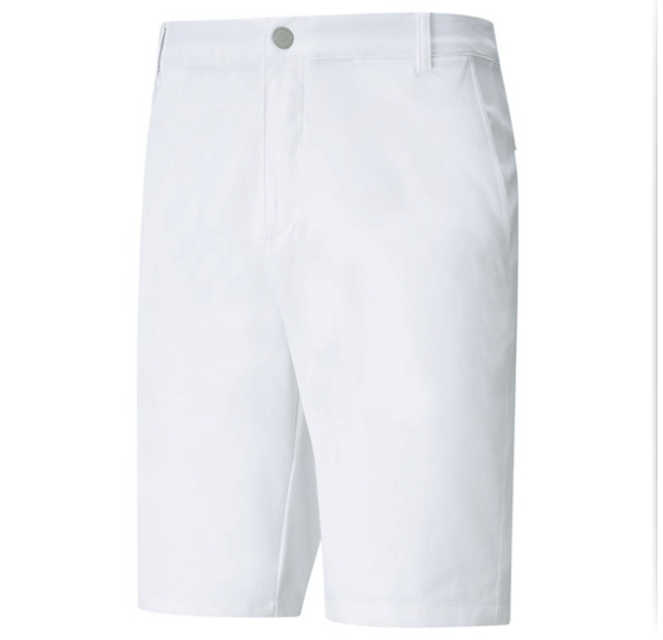 white golf shorts