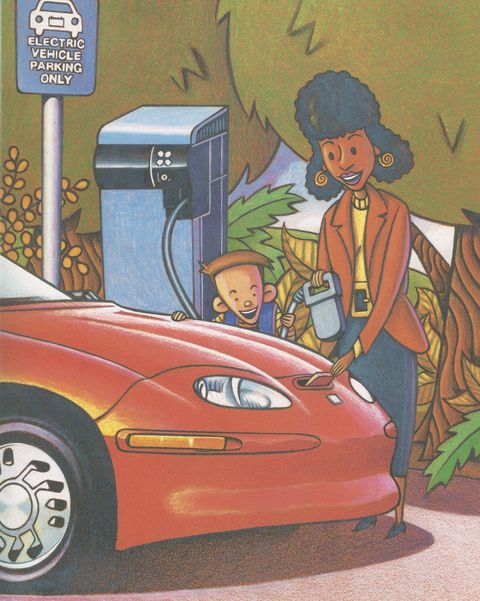 gm ev1 kids' book daniel and his electric car